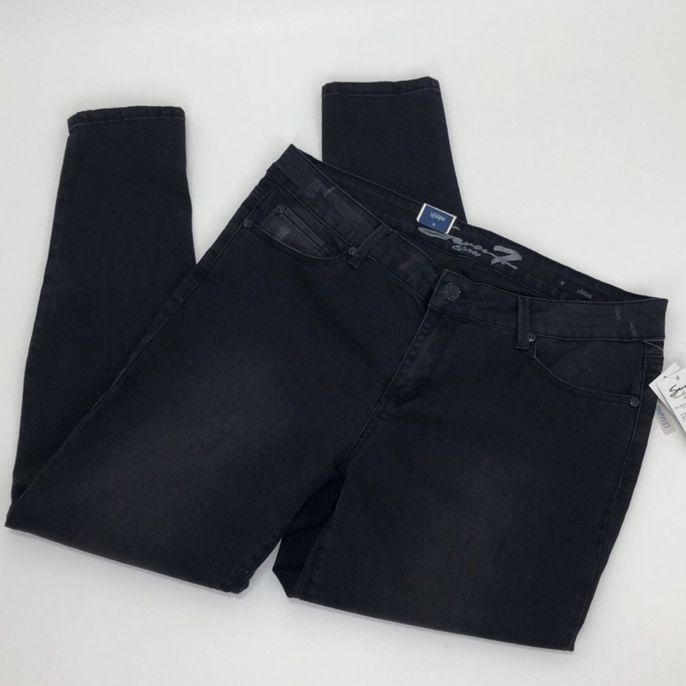 Seven7 Black Stretch Leggings Jeans